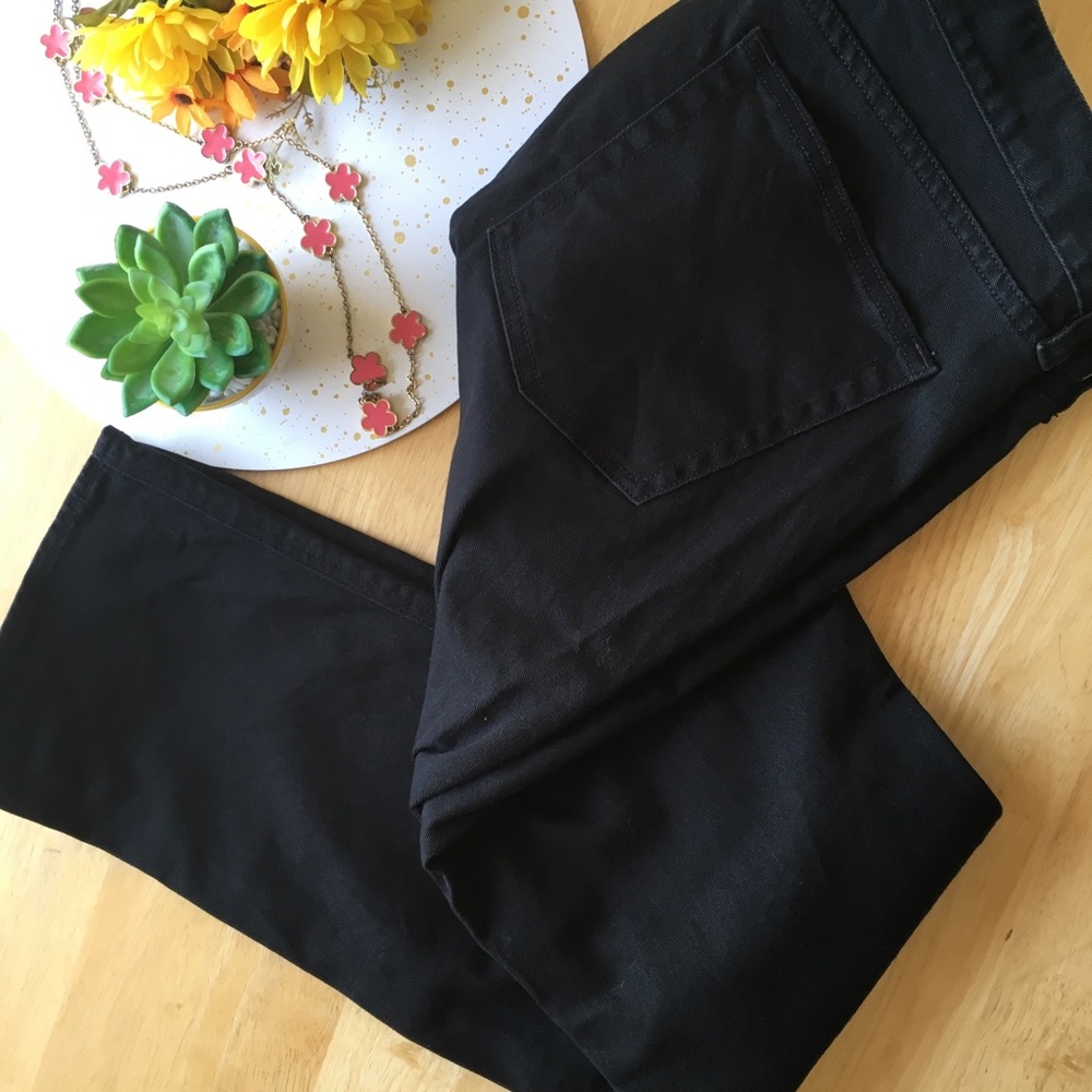 J Crew Factory Matchstick Black Jeans